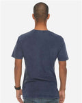 Lane Seven LST002 Unisex Vintage Tee - Vintage Denim - model back