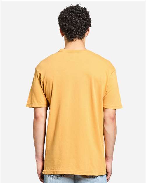 Lane Seven LST002 Unisex Vintage Tee - Vintage Mustard - model back