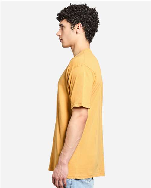 Lane Seven LST002 Unisex Vintage Tee - Vintage Mustard - model side