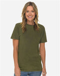 Lane Seven LST002 Unisex Vintage Tee - Vintage Olive - model front