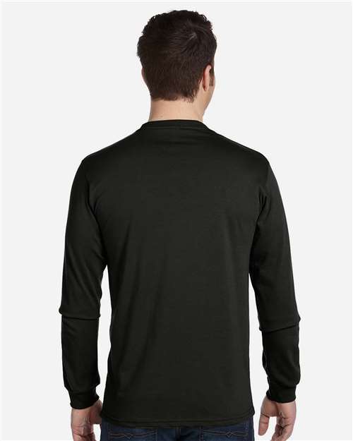 econscious EC1500 Unisex Classic Long Sleeve T-Shirt - Black - model back