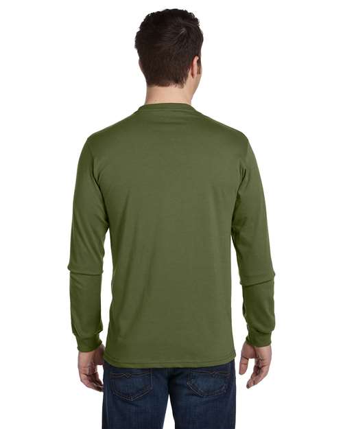 econscious EC1500 Unisex Classic Long Sleeve T-Shirt - Olive - model back