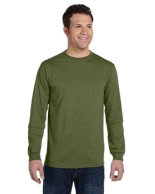 econscious EC1500 Unisex Classic Long Sleeve T-Shirt - Olive - model front