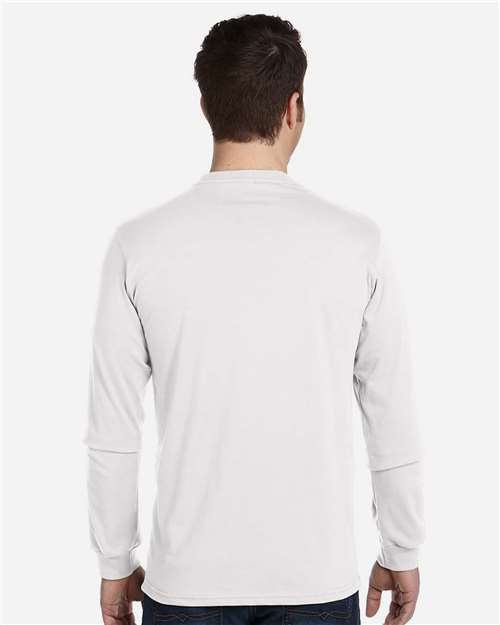 econscious EC1500 Unisex Classic Long Sleeve T-Shirt - White - model back
