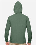 econscious EC1085 Unisex Eco Jersey Pullover Hooded Long Sleeve T-Shirt - Asparagus - model back