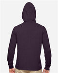 econscious EC1085 Unisex Eco Jersey Pullover Hooded Long Sleeve T-Shirt - Eggplant - model back