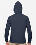 econscious EC1085 Unisex Eco Jersey Pullover Hooded Long Sleeve T-Shirt - Water - model back
