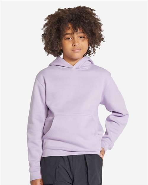 Lane Seven LS1401Y Youth Premium Hoodie Sweatshirt - Lilac - model front