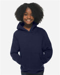 Lane Seven LS1401Y Youth Premium Hoodie Sweatshirt - Navy - model front