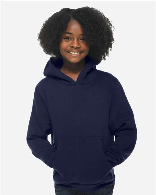 Lane Seven LS1401Y Youth Premium Hoodie Sweatshirt - Navy - model front