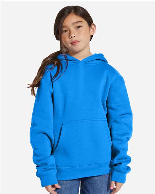 Lane Seven LS1401Y Youth Premium Hoodie Sweatshirt - True Royal - model front