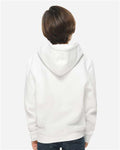 Lane Seven LS1401Y Youth Premium Hoodie Sweatshirt - White - model back