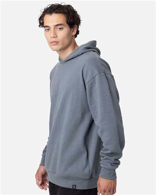 econscious EC5300 Unisex Reclaimist Fiber Hooded Sweatshirt - Basalt Grey - model side