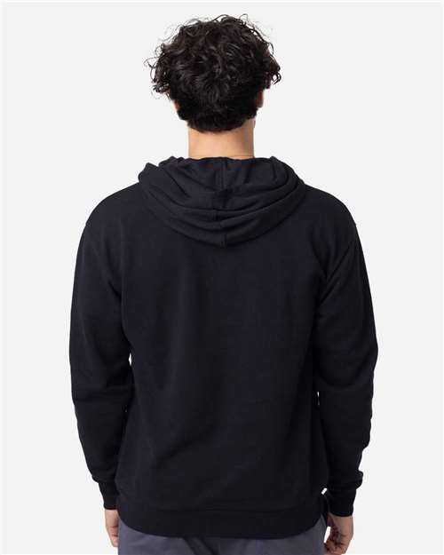 econscious EC5300 Unisex Reclaimist Fiber Hooded Sweatshirt - Black - model back