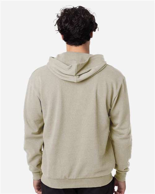 econscious EC5300 Unisex Reclaimist Fiber Hooded Sweatshirt - Pumice - model back