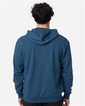 econscious EC5300 Unisex Reclaimist Fiber Hooded Sweatshirt - Tidal Blue - model back