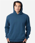 econscious EC5300 Unisex Reclaimist Fiber Hooded Sweatshirt - Tidal Blue - model front
