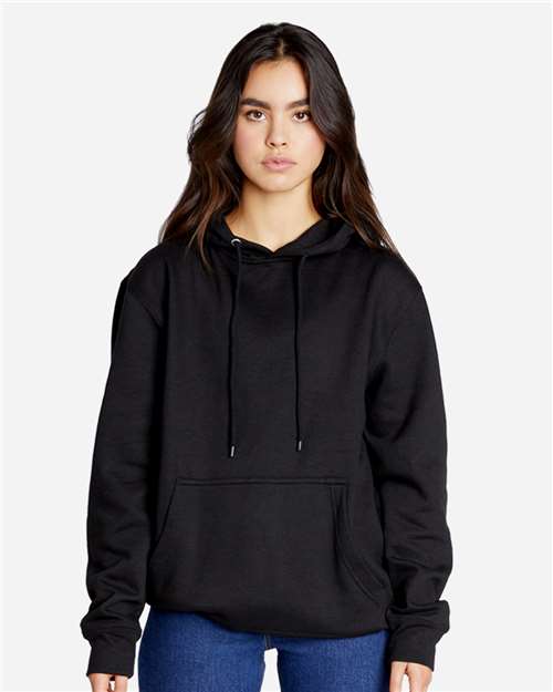 Lane Seven LS18002 Unisex Future Hoodie Sweatshirt - Black - model front