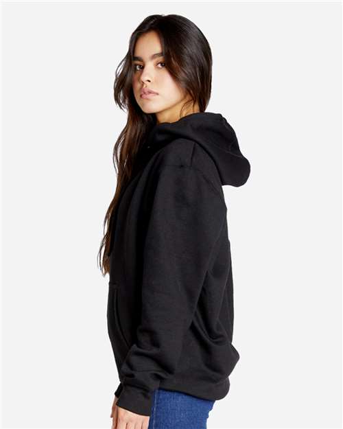 Lane Seven LS18002 Unisex Future Hoodie Sweatshirt - Black - model side