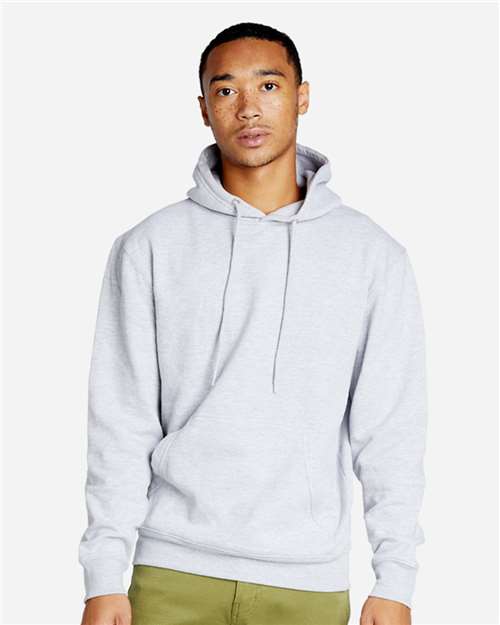 Lane Seven LS18002 Unisex Future Hoodie Sweatshirt - Heather Grey - model front