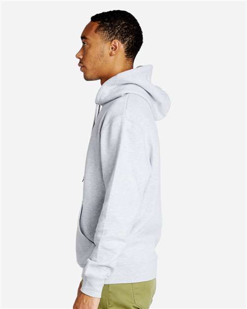 Lane Seven LS18002 Unisex Future Hoodie Sweatshirt - Heather Grey - model side