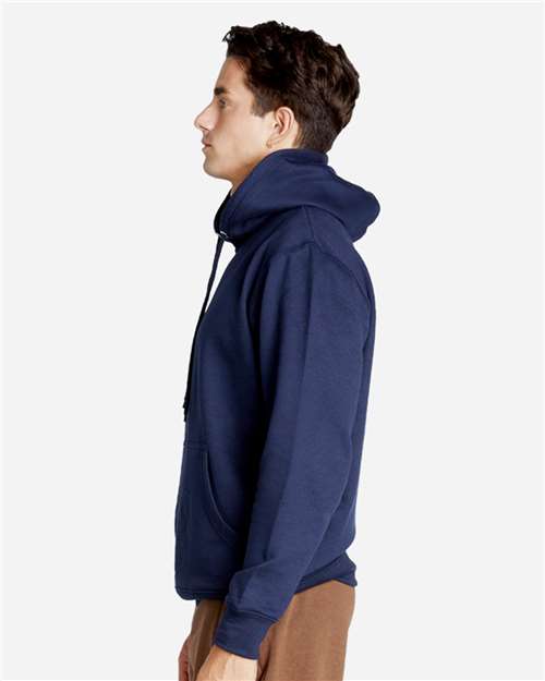 Lane Seven LS18002 Unisex Future Hoodie Sweatshirt - Navy - model side