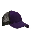 econscious EC7070 Eco Trucker Cap - Beetroot/ Black - front