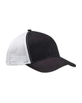 econscious EC7070 Eco Trucker Cap - Black/ White - front
