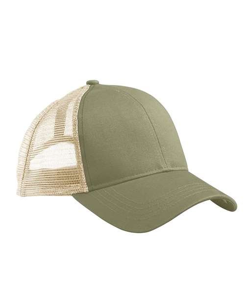 econscious EC7070 Eco Trucker Cap - Jungle/ Oyster - front