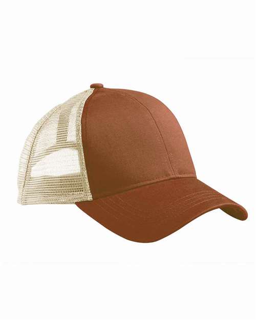 econscious EC7070 Eco Trucker Cap - Legacy Brown/ Oyster - front