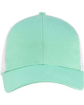 econscious EC7070 Eco Trucker Cap - Mint/ White - front
