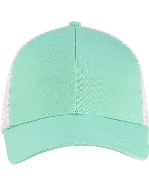 econscious EC7070 Eco Trucker Cap - Mint/ White - front
