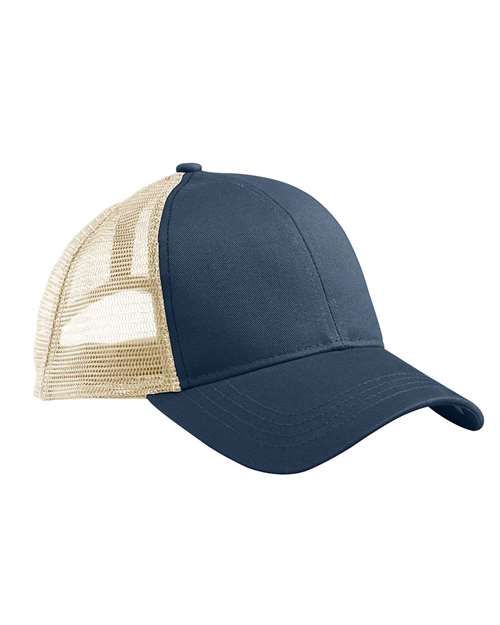 econscious EC7070 Eco Trucker Cap - Pacific/ Oyster - front