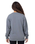 econscious EC5305 Unisex Reclaimist Fiber Crewneck Sweatshirt - Basalt Grey - model back