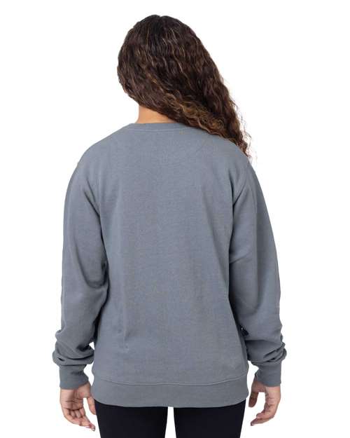 econscious EC5305 Unisex Reclaimist Fiber Crewneck Sweatshirt - Basalt Grey - model back