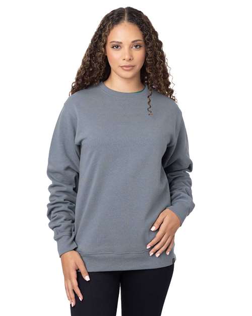 econscious EC5305 Unisex Reclaimist Fiber Crewneck Sweatshirt - Basalt Grey - model front