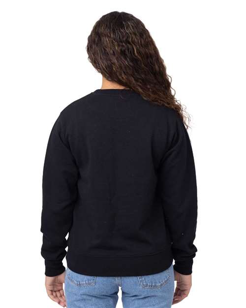 econscious EC5305 Unisex Reclaimist Fiber Crewneck Sweatshirt - Black - model back