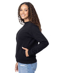 econscious EC5305 Unisex Reclaimist Fiber Crewneck Sweatshirt - Black - model side