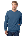 econscious EC5305 Unisex Reclaimist Fiber Crewneck Sweatshirt - Tidal Blue - model front