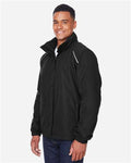 Core 365 88224T Men's Tall Profile Fleece-Lined All-Season Jacket - Black - model side
