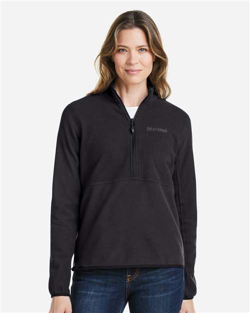Marmot M12403 Women's Rocklin Half-Zip Jacket - Black - model front
