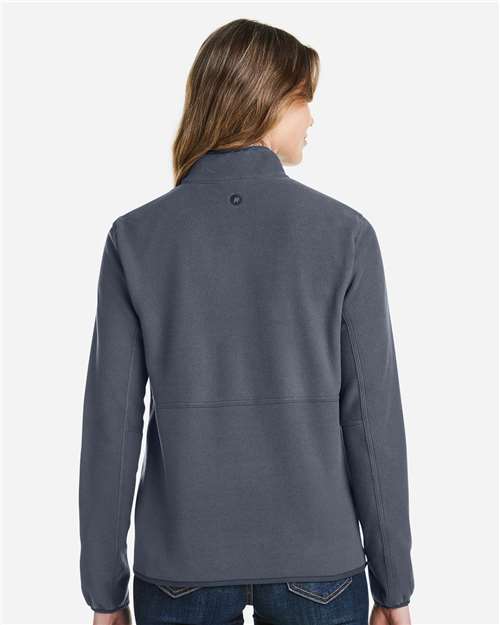 Marmot M12403 Women's Rocklin Half-Zip Jacket - Steel Onyx - model back