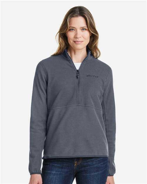 Marmot M12403 Women's Rocklin Half-Zip Jacket - Steel Onyx - model front