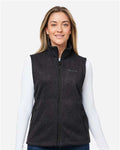 Marmot M16251 Women's Drop Line Fleece Vest - Black Heather - model front