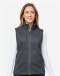 Marmot M16251 Women's Drop Line Fleece Vest - Steel Onyx Heather - model front