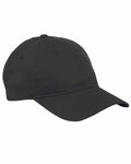 Big Accessories BX880 Six-Panel Twill Cap - Black - front