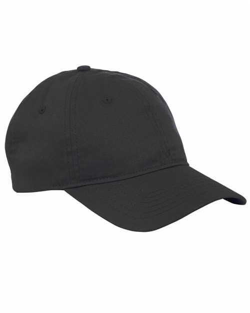 Big Accessories BX880 Six-Panel Twill Cap - Black - front
