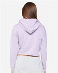 Lane Seven LS12000 Women's Cropped Hoodie Sweatshirt - Lilac - model back