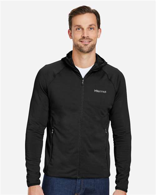 Marmot M15383 Men's Leconte Full-Zip Hooded Jacket - Black - model front