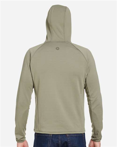 Marmot M15383 Men's Leconte Full-Zip Hooded Jacket - Vetiver - model back